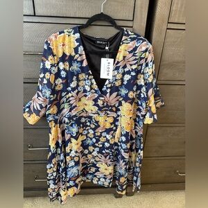 BloomChic Navy Floral Dress